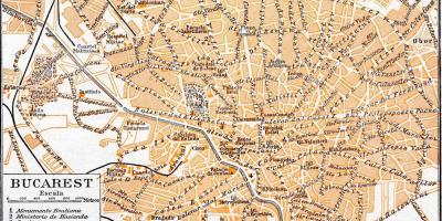 העיר העתיקה בבוקרשט מפה
