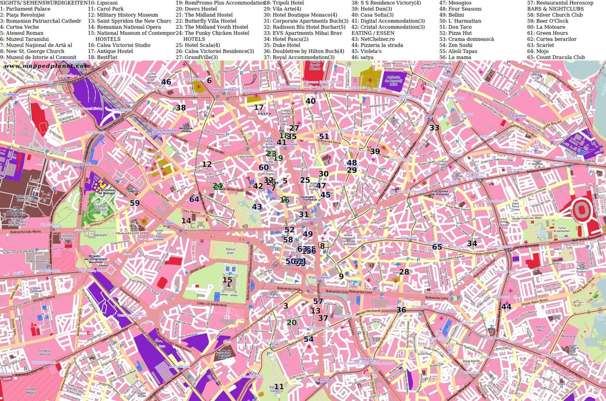 בוקרשט street map