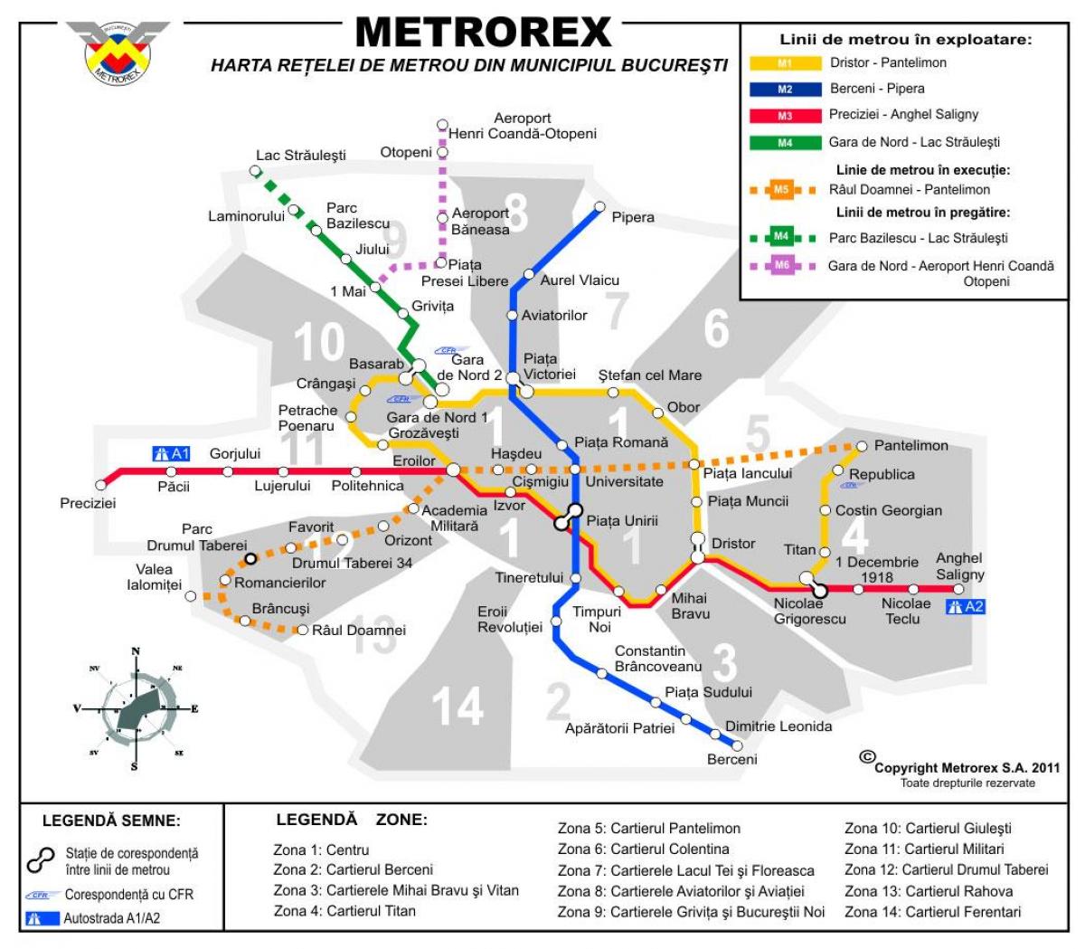 מפה של metrorex 