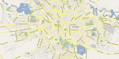 המפה bucuresti, רומניה