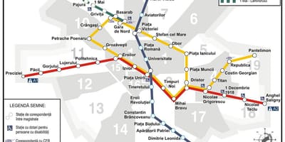 מפת המטרו bucuresti