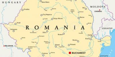 עיר הבירה של רומניה מפה